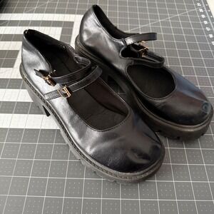 Chunky Mary Janes Womens 39 Y2K Platform Lug Sole Goth Indie Bratz Punk 90s